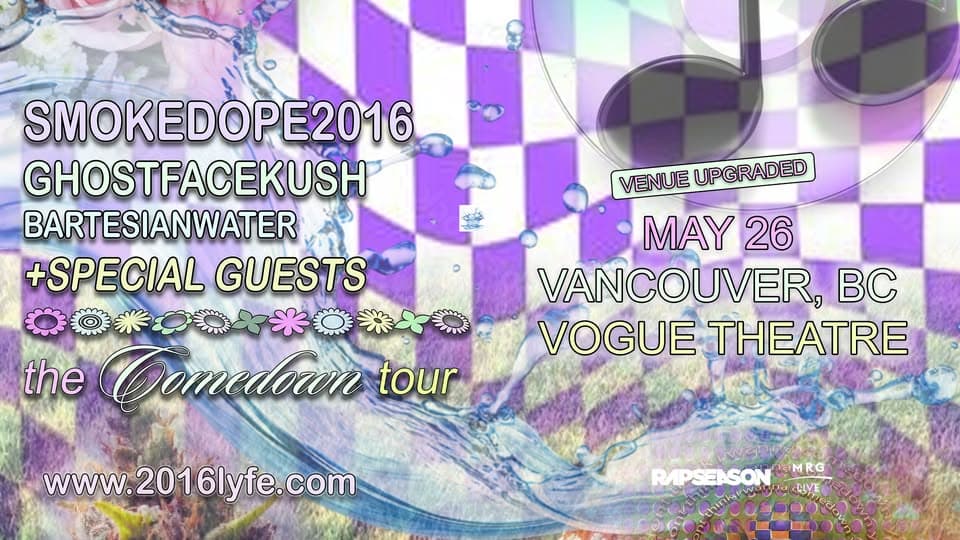 smokedope2016 - The Comedown Tour at Vogue Theatre