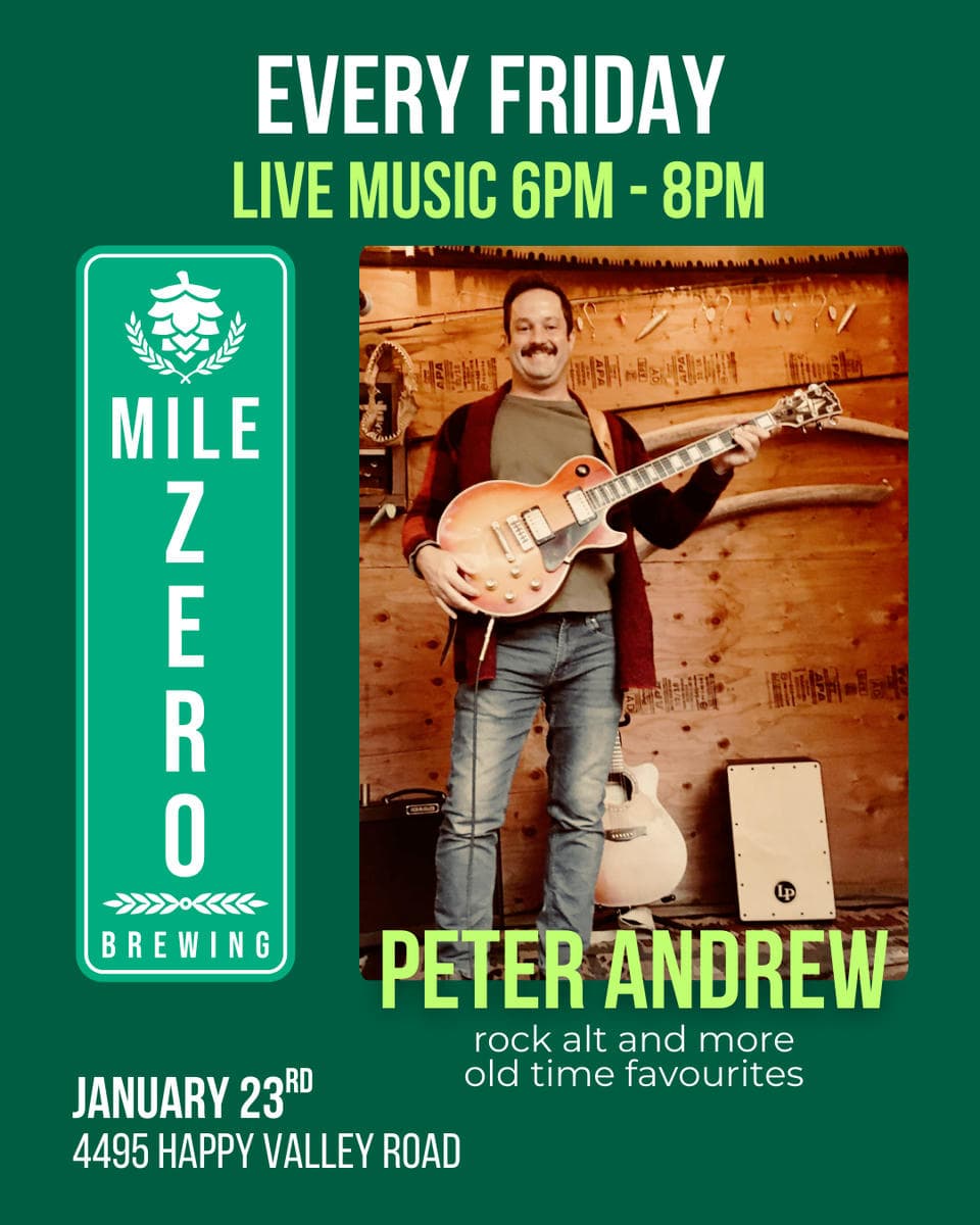 Acoustic Fridays @ Mile Zero Brewing with Peter Andrew at Mile Zero Brewing