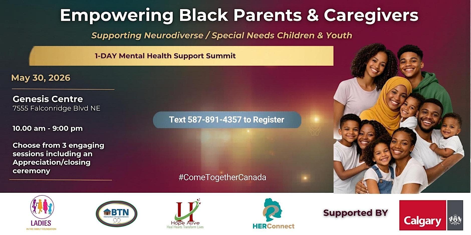 1-Day Mental Health Support Summit at The Genesis Centre