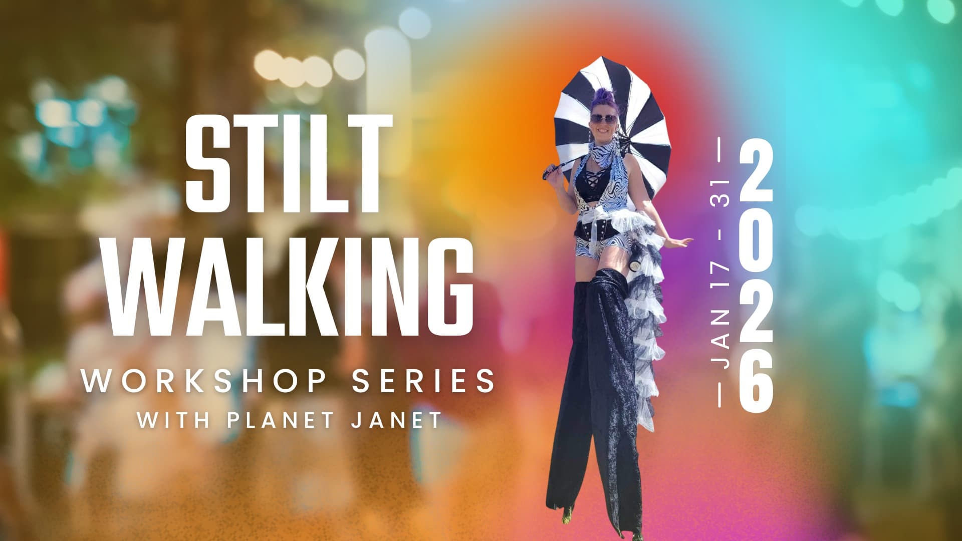 Stilt Walking Workshop Series with Planet Janet at Island Circus Space • 3 - 625 Hillside Ave