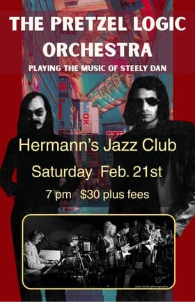 The Pretzel Logic Orchestra playing the music of Steely Dan at Hermann's Jazz Club