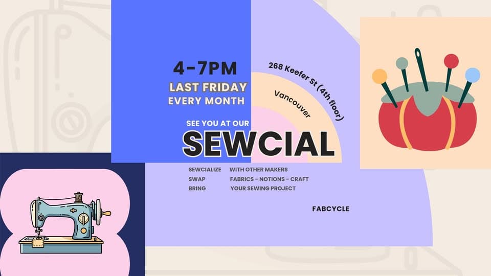Friday Sewcial — Arts & Creative in Vancouver