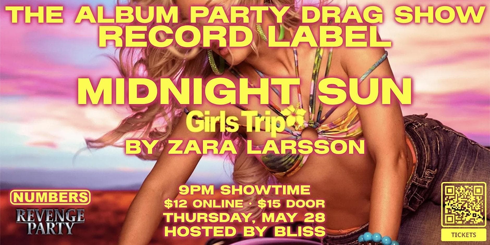 Drag Show Record Label at Numbers Cabaret
