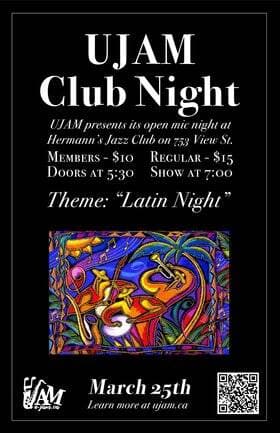 UJAM Club Night | Latin Night — Live Music in Victoria
