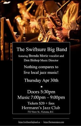 The Swiftsure Big Band at Hermann's Jazz Club