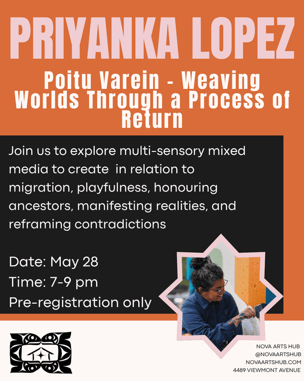 Workshop: Poitu Varein - Weaving Worlds Through a Process of Return at Nova Arts Hub