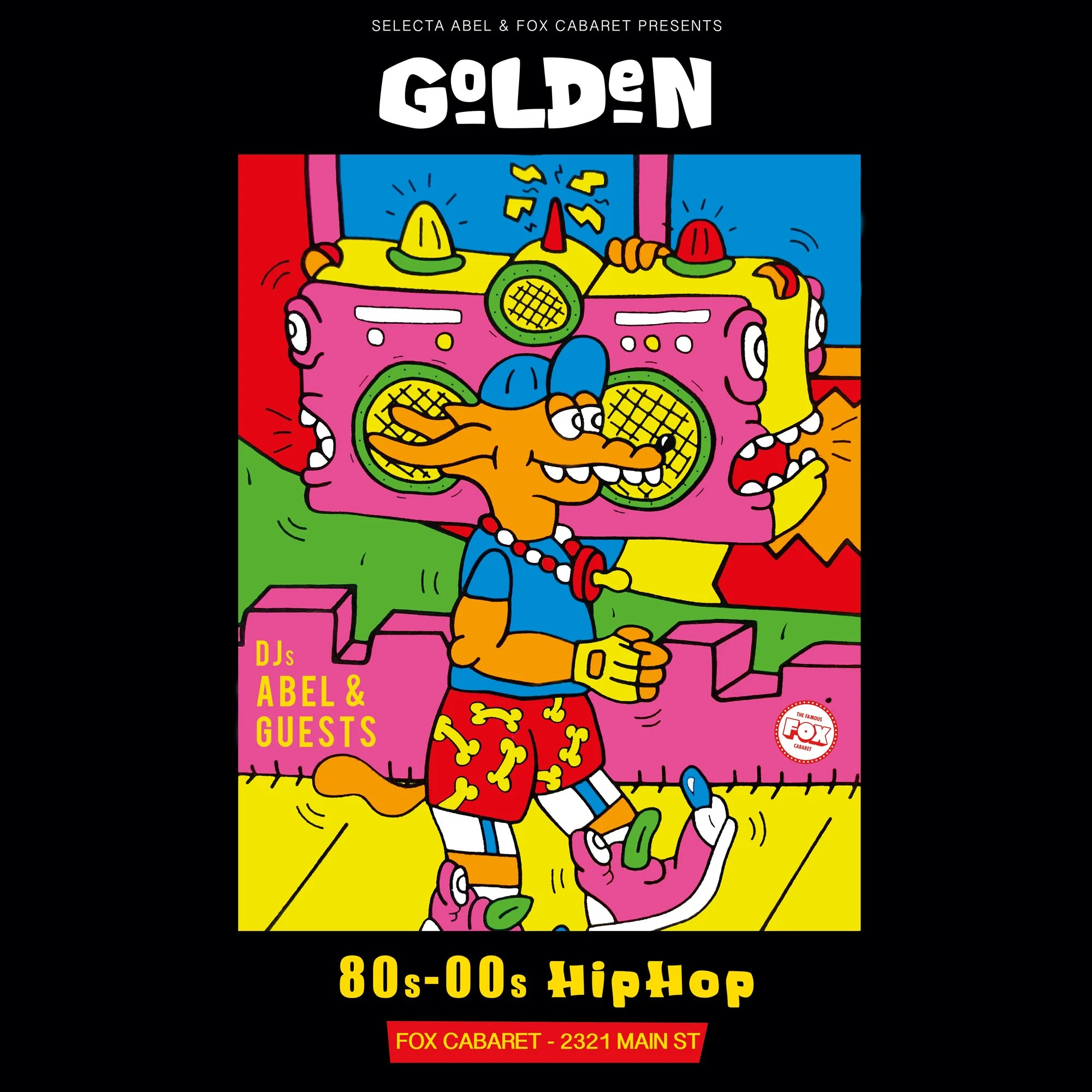 GOLDEN: 80s/90s/00s Hip Hop Dance Party at Fox Cabaret (2321 Main St)