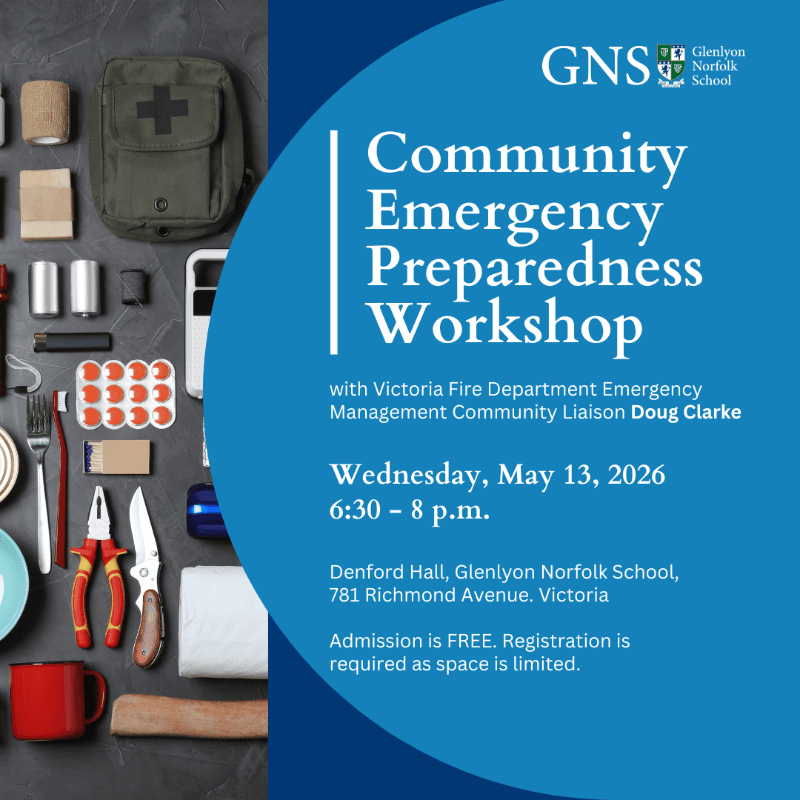 FREE Community Emergency Preparedness Workshop at Denford Hall, Glenlyon Norfolk School