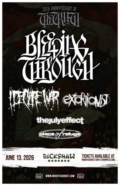 Bleeding Through at The Rickshaw stage