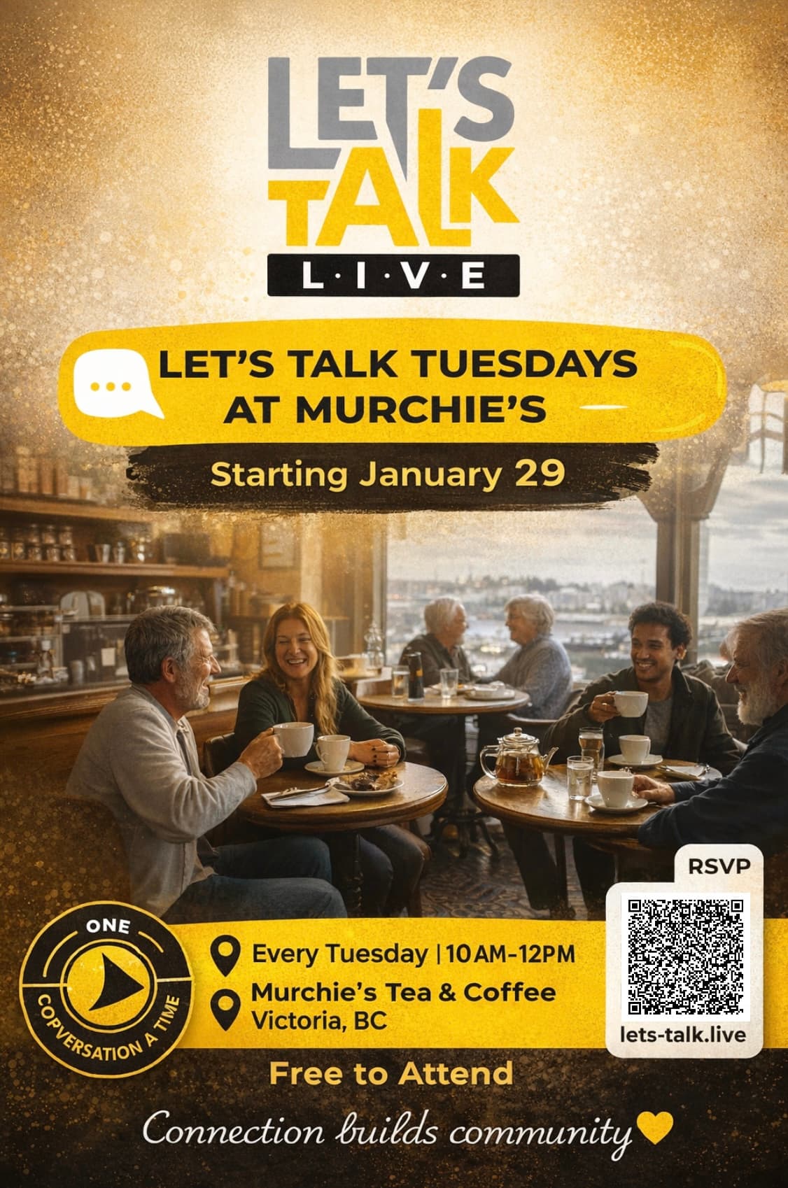 Let’s talk Tuesday’s @ Murchies at Munchie's Victoria