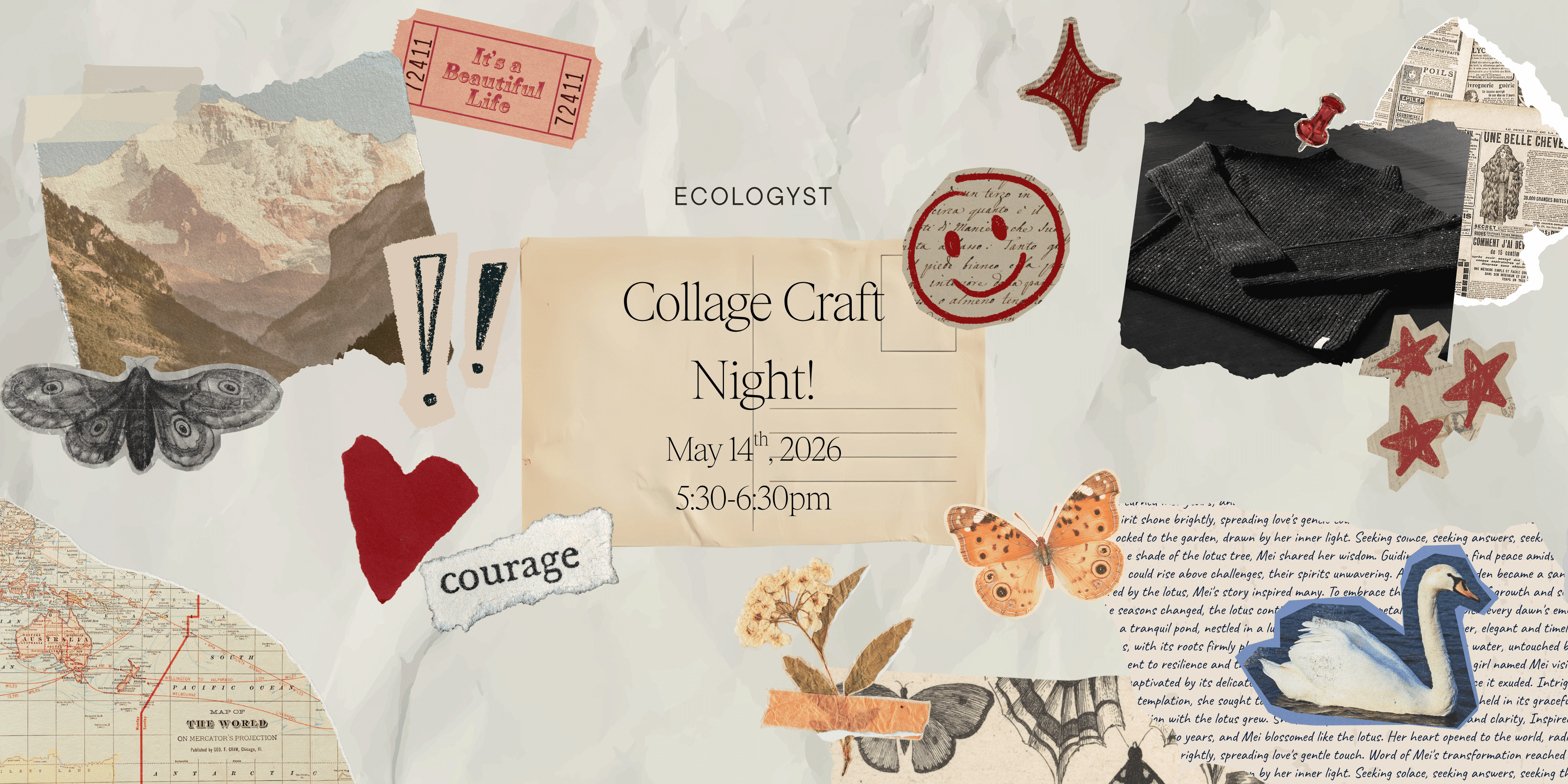 Collage Craft Night! at 552 Johnson Street