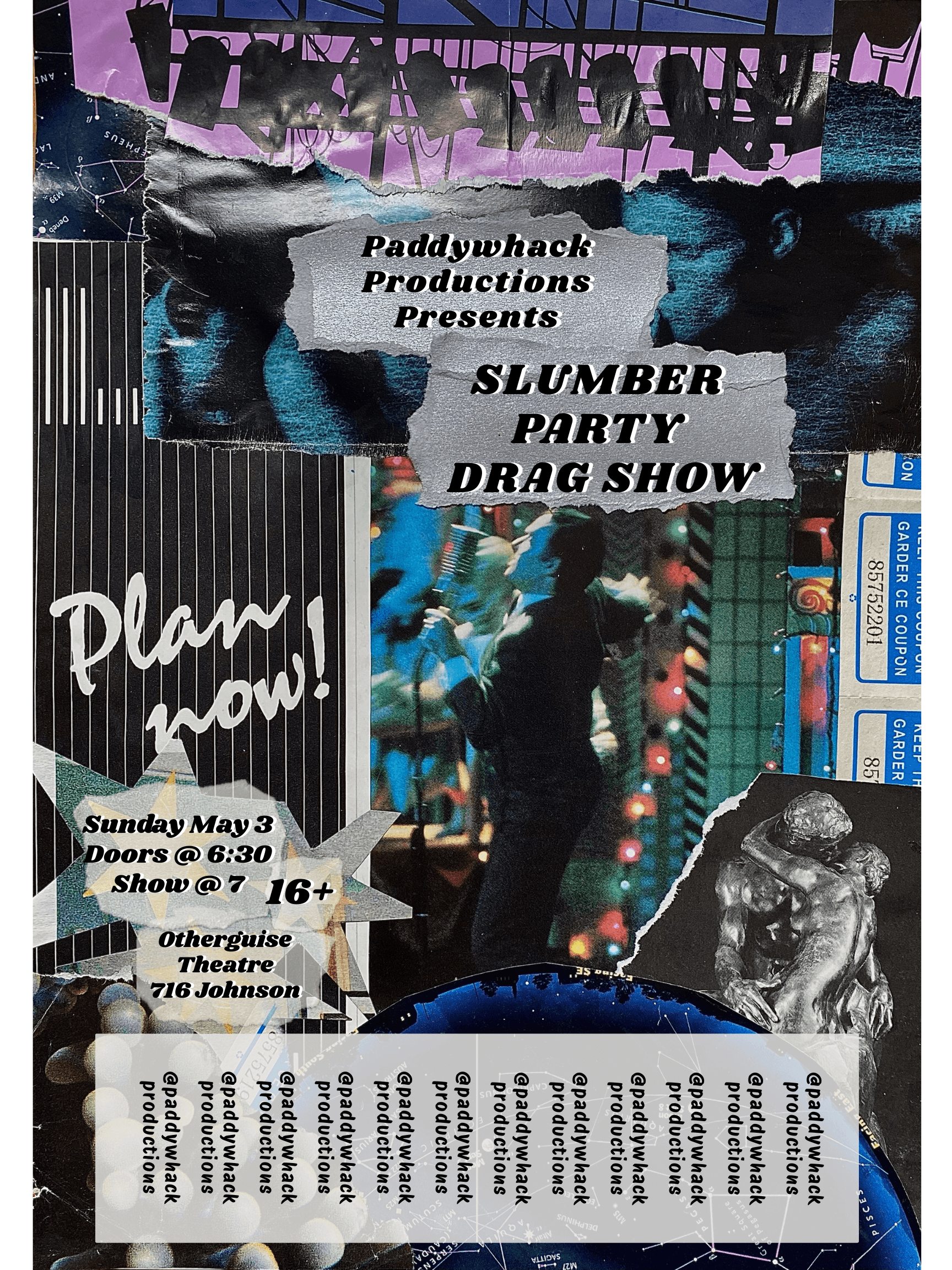 Paddywhack Productions presents: SLUMBER PARTY SHOW at The Other Guise Theatre