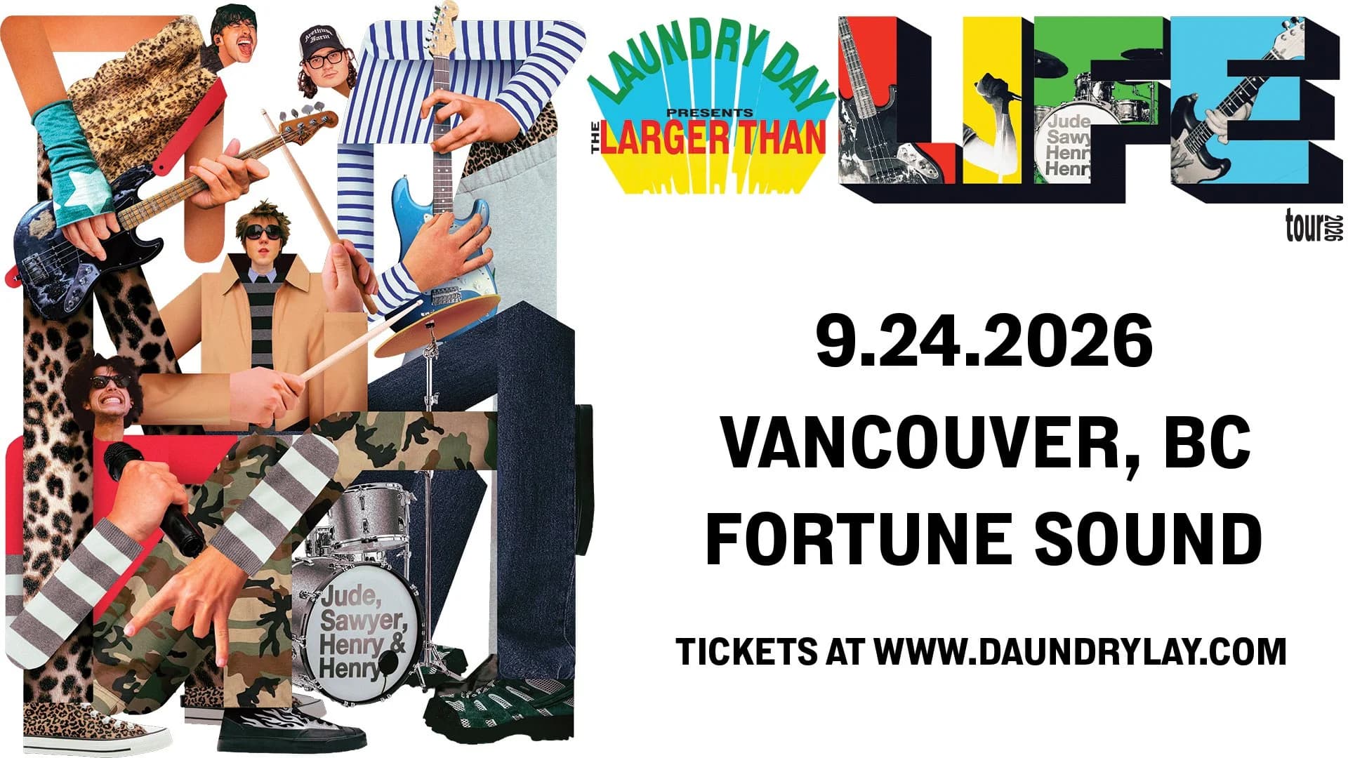 Laundry Day Presents: The Larger Than Life Tour at Fortune Sound Club