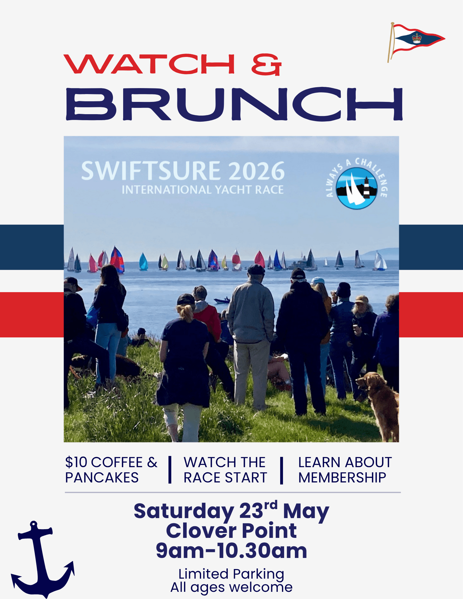 Race Watch & Brunch at Clover Point