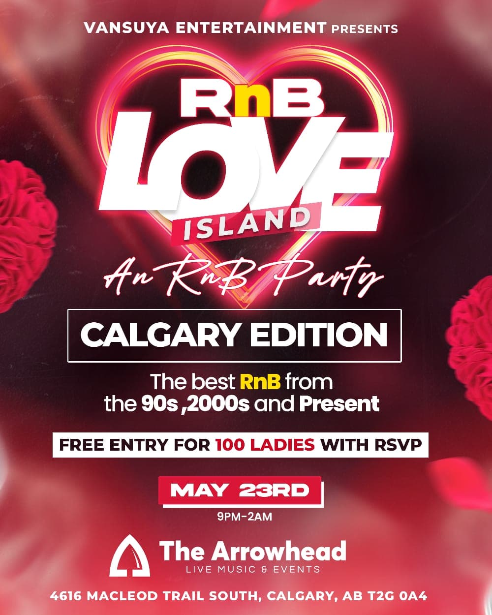 Rnb Love Island at The Arrowhead Calgary
4630 Macleod Trl