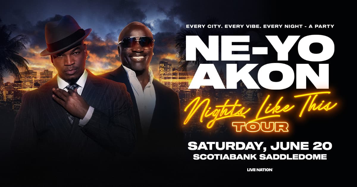 Ne-Yo & Akon: Nights Like This Tour 2026 — Live Music in Calgary
