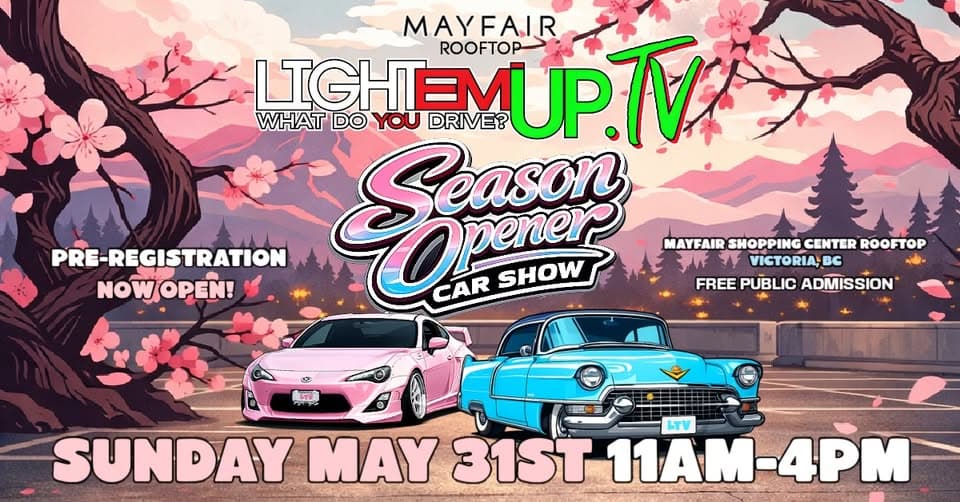 Light 'EmUpTV Season Opener Rooftop Car Show at Mayfair Shopping Centre
