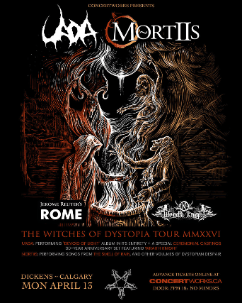 UADA / MORTIIS 'The Witches of Dystopia Tour MMXXVI' at Dickens