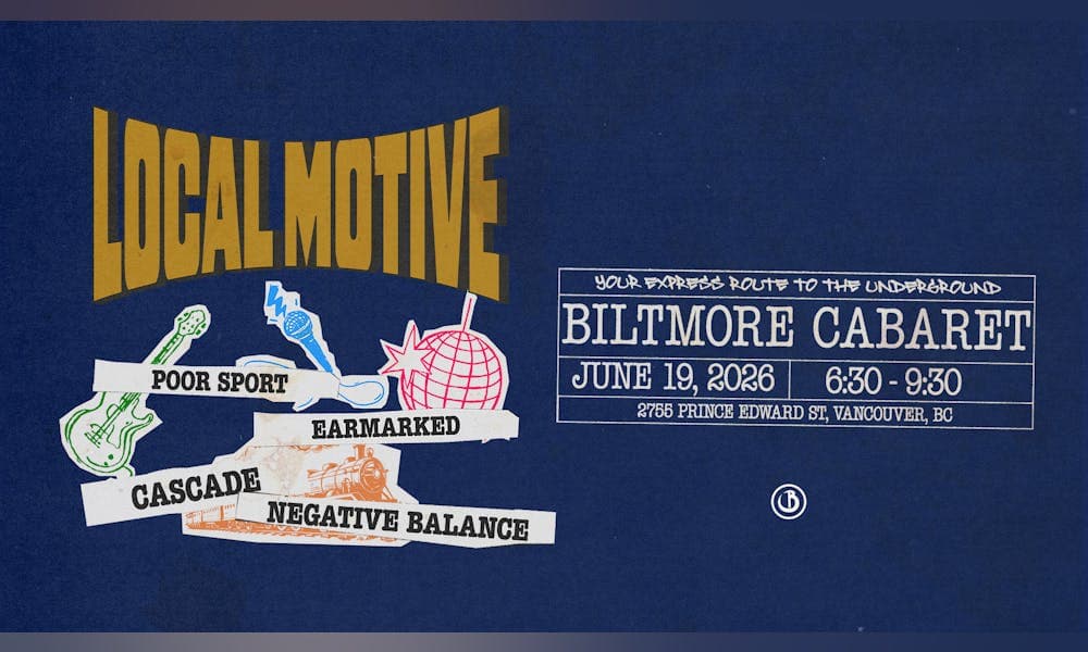 Local Motive - Featuring Poor Sport, Earmarked, Cascade, And Negative Balance — Live Music in Vancouver