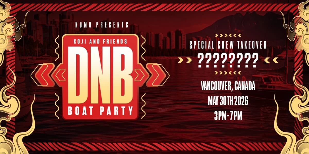 Koji and Friends DNB Boat Party at Burrard Queen 760 Pacific Blvd