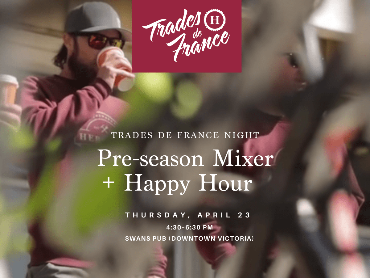 Trades de France Night: Pre-season Mixer + Happy Hour — Community Events in Victoria