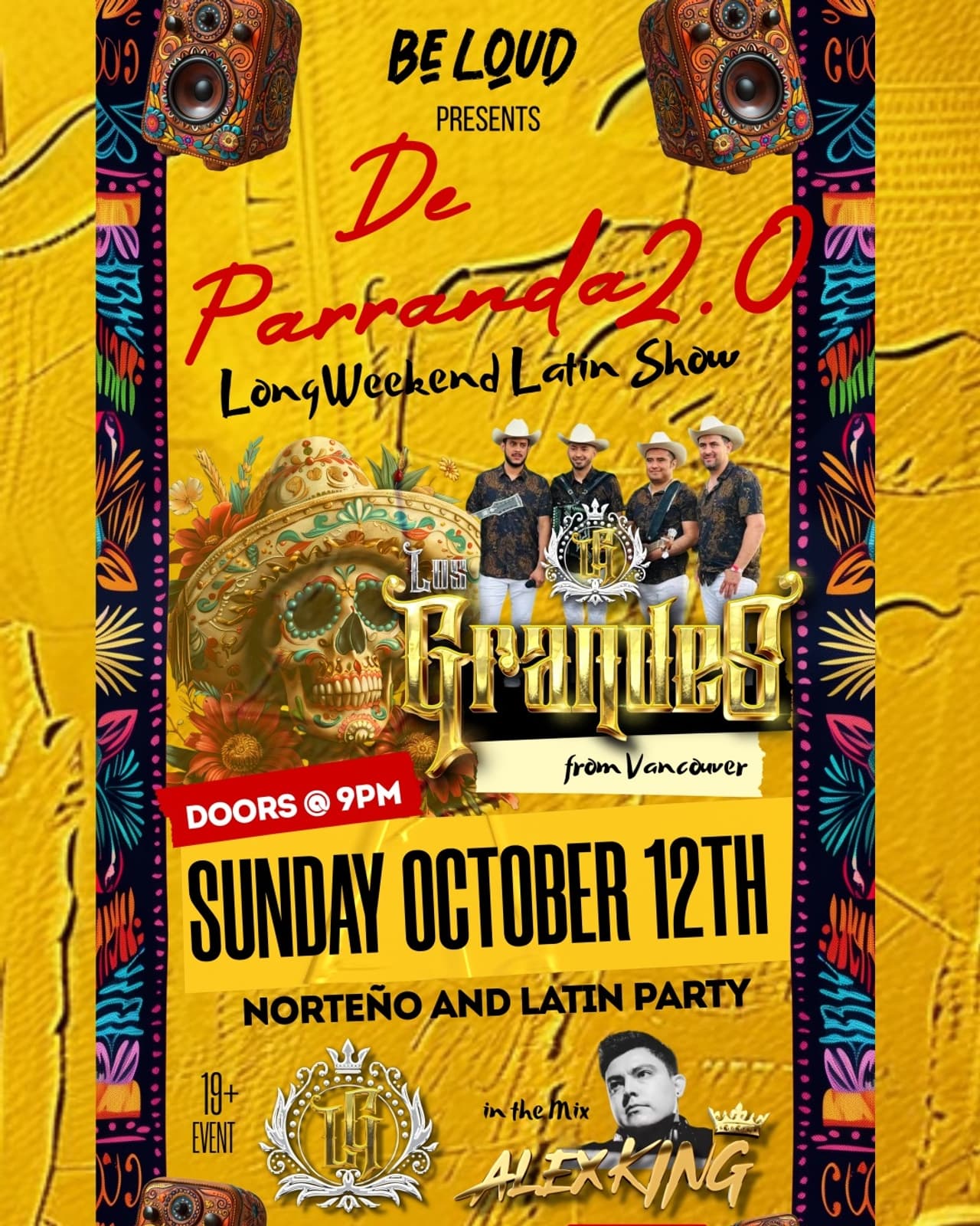 DE PARRANDA 2.0 Norteño Latin Show (Longweekend Edition) at Studio 919