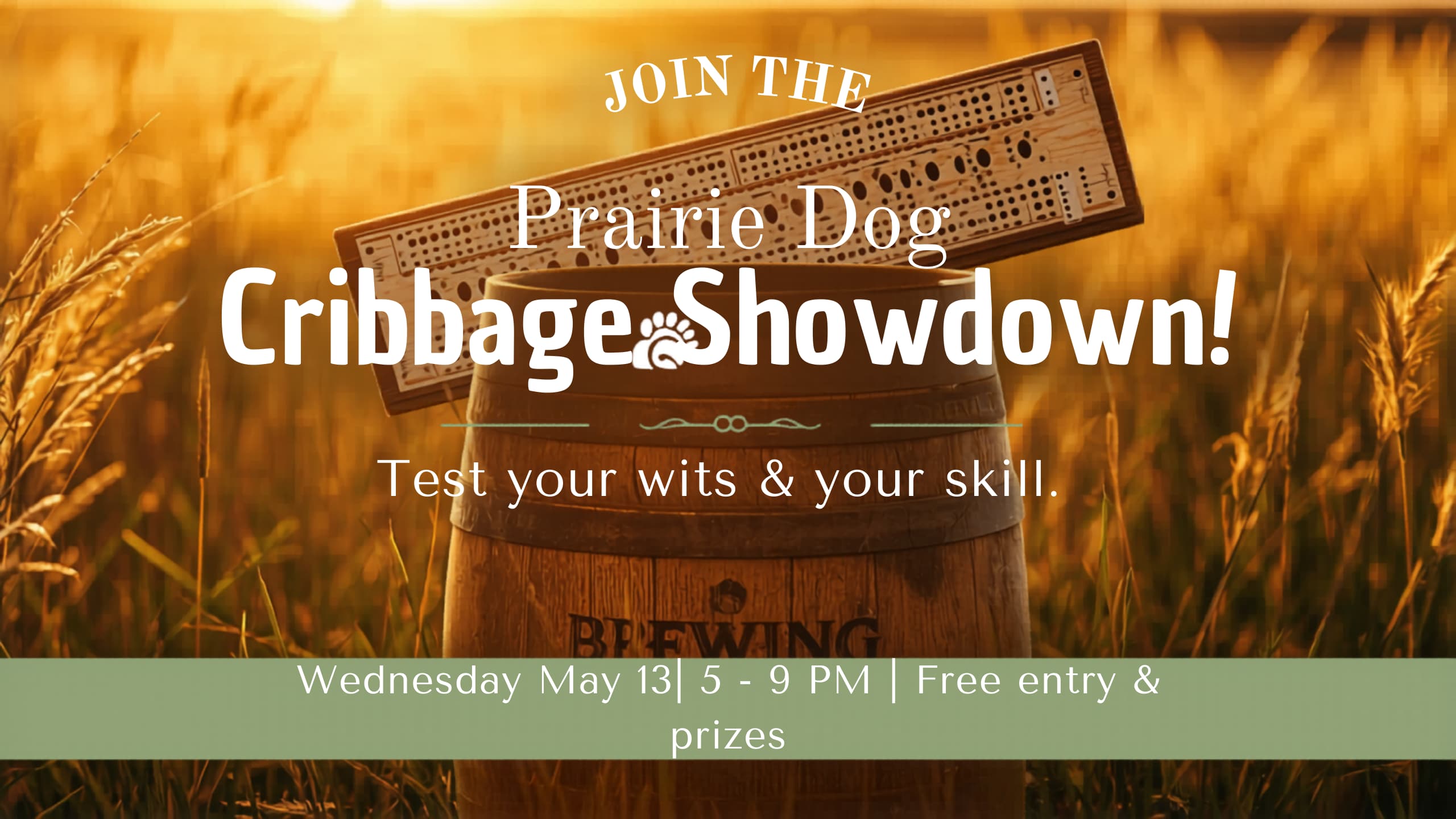 Prairie Dog Cribbage Showdown at Prairie Dog Brewing 105D 58 Ave SE