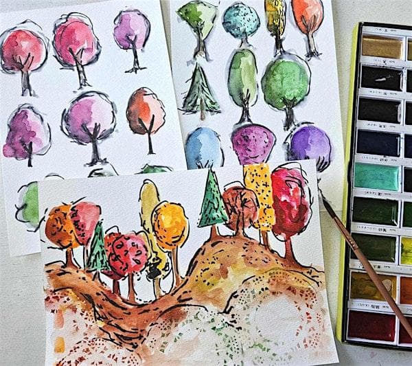Emily Carr Inspired Art Class: SPRING TREES (intergenerational) — Arts & Creative in Victoria