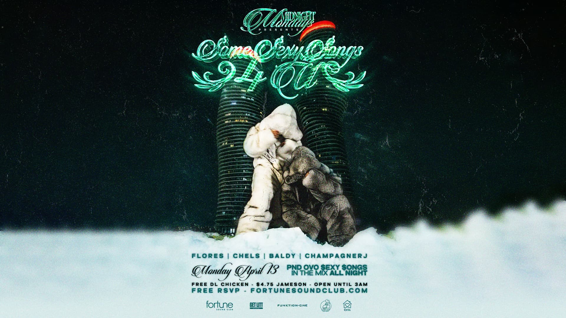 $Ome $Exy $Ongs 4 U At Midnight Mondays at Fortune Sound Club
147 East Pender Street