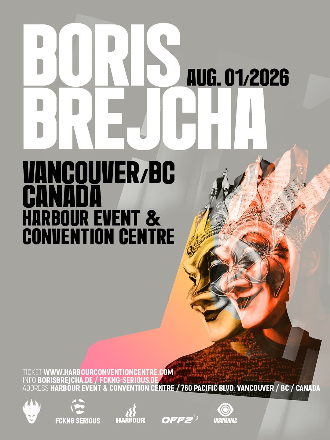 Boris Brejcha at Harbour Event & Convention Centre