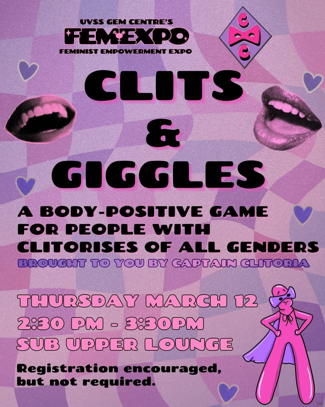 Clits and Giggles at University of Victoria Student Union Building 3800 Finnerty Road, Victoria