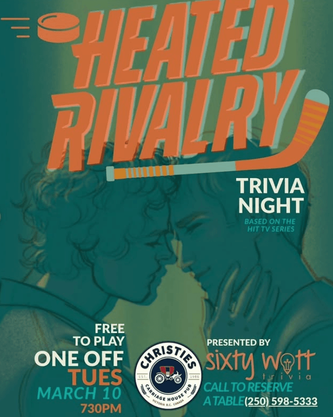 Heated Rivalry Trivia Night at Sixty Watt Trivia