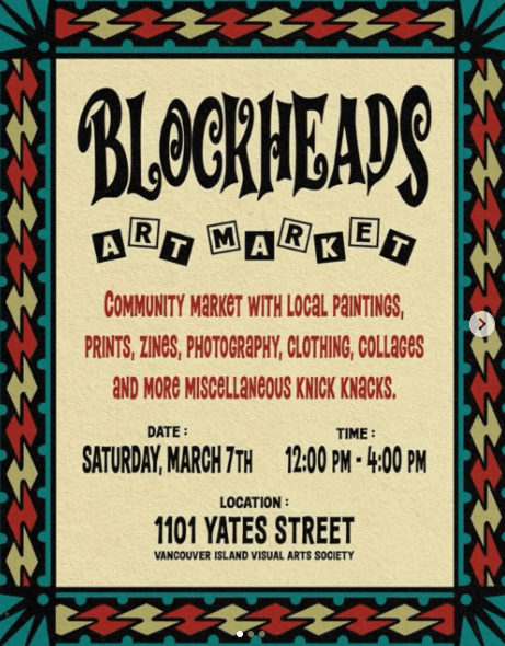 Blockheads Art Market at 1101 Yates St.