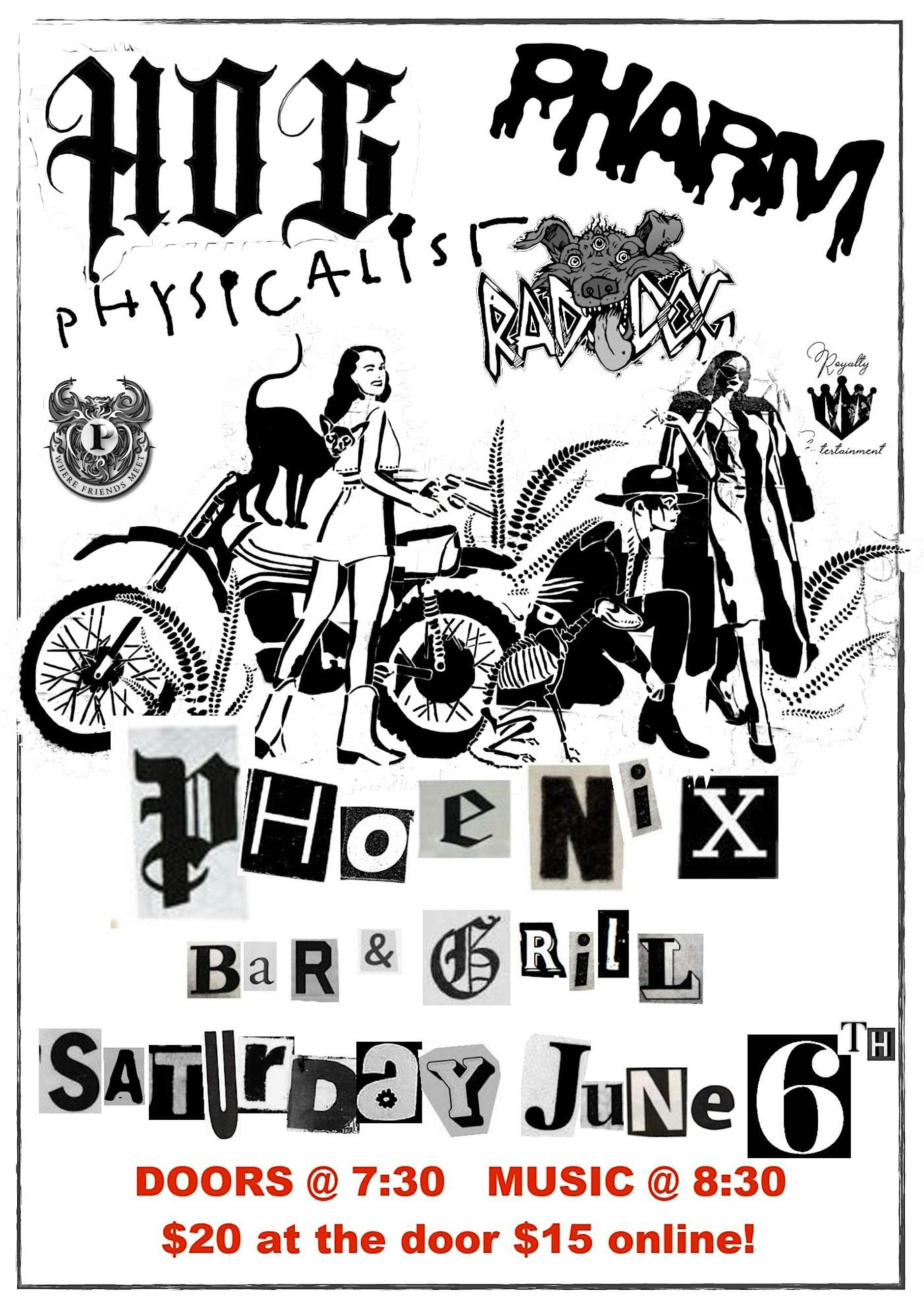 Hog Live @ The Phoenix W/ Pharm, Rad Dog & Physicalist — Live Music in Victoria