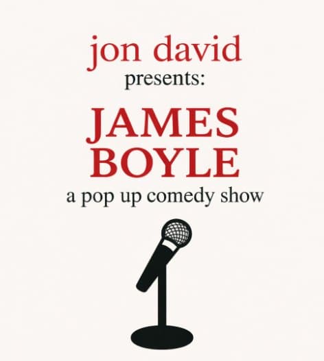 jon david presents: JAMES BOYLE — Performing Arts in Victoria