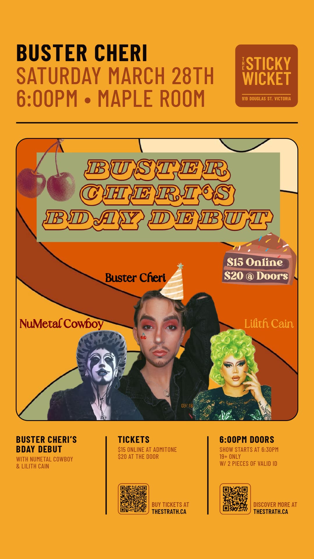 Buster Cheri BDay Debut — LGBTQ2+ in Victoria
