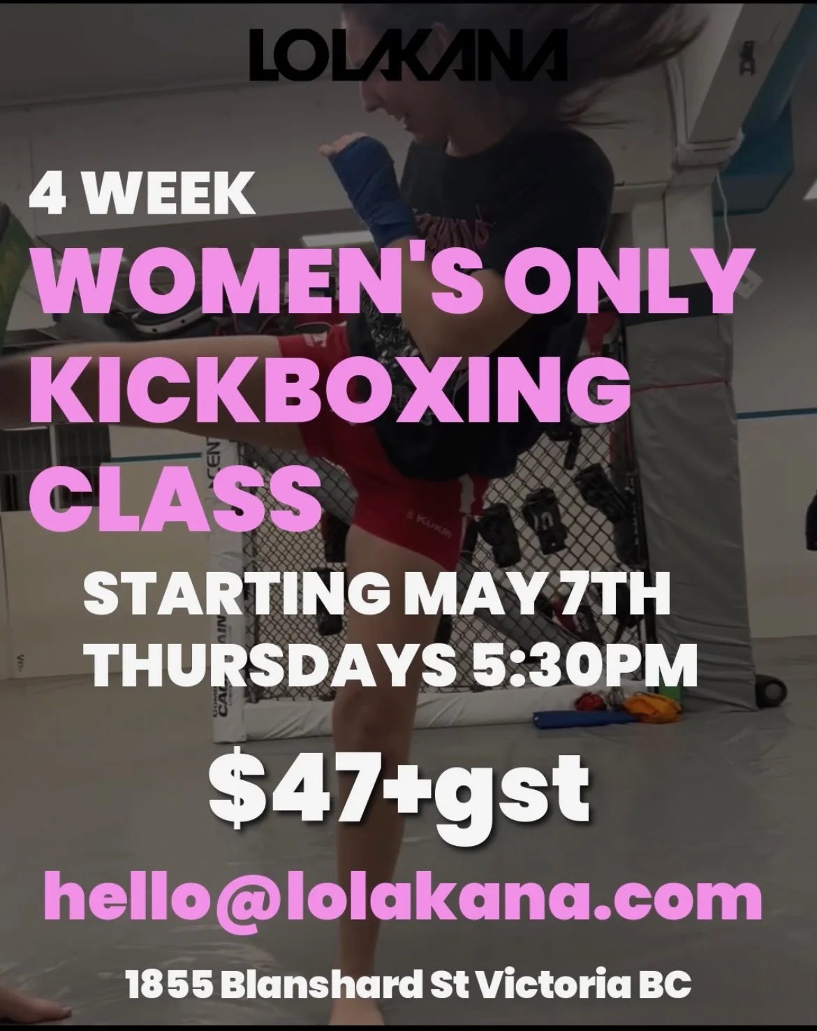 Women's Only Kickboxing Class at lolakana