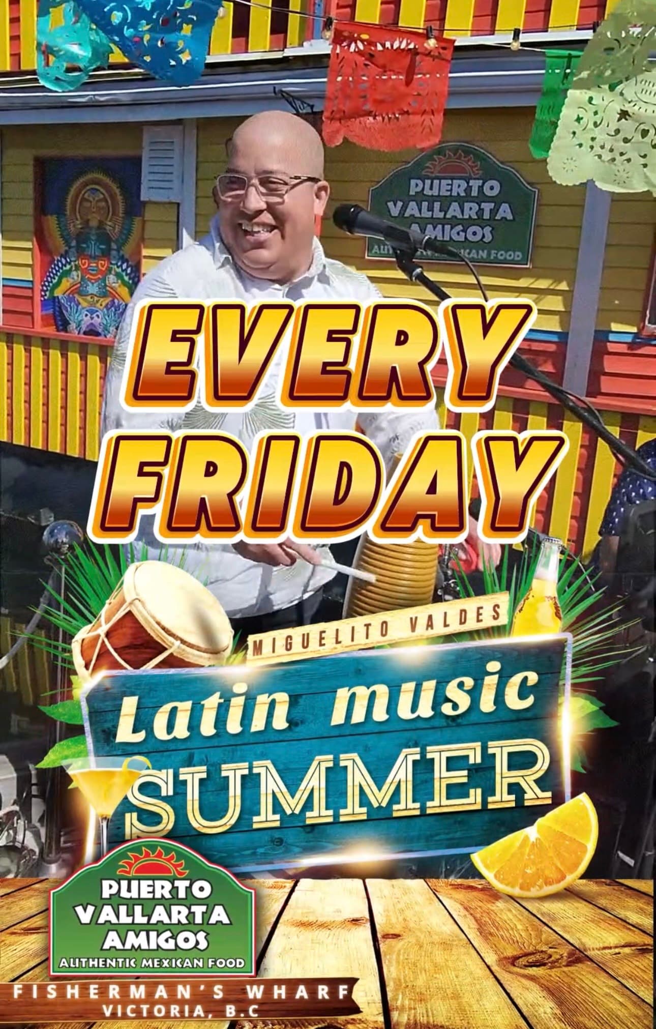 Live music at fisherman’s wharf by the ocean at 1 Dallas rd