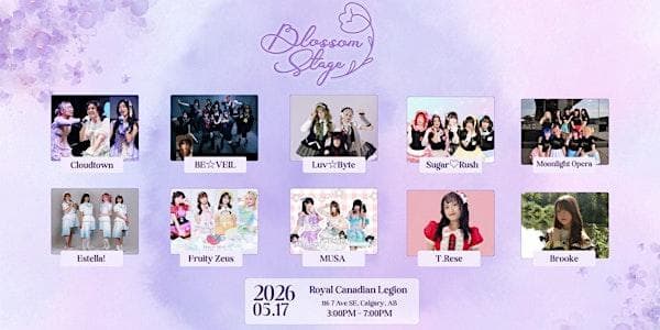 Westcan Idols Presents: Blossom Stage at Royal Canadian Legion Calgary No. 1 Branch