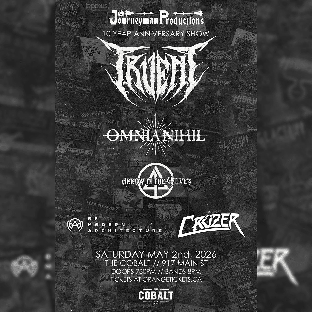 Journeyman Productions Ten Year Anniversary Show at The Cobalt
917 Main Street