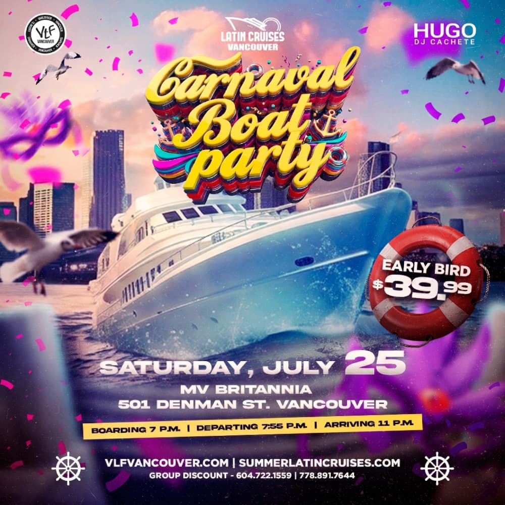 Latin Cruises 6 | Carnaval Party Boat 2026 at M.V. Britannia