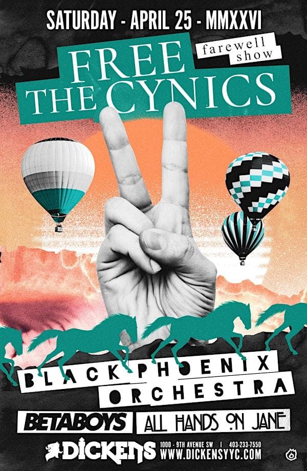Free The Cynics Farewell Show W/ Bpo, Betaboys, All Hands On Jane at Dickens