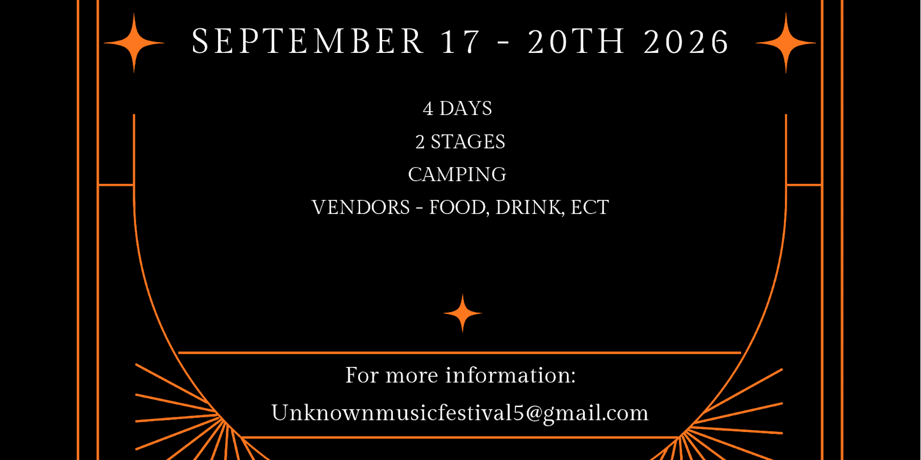 UNKNOWN MUSIC FESTIVAL 2026 at TBD
