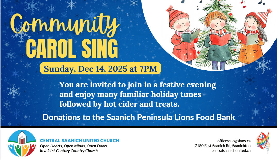 Community Carol Sing at 7180 East Saanich Rd, Saanichton