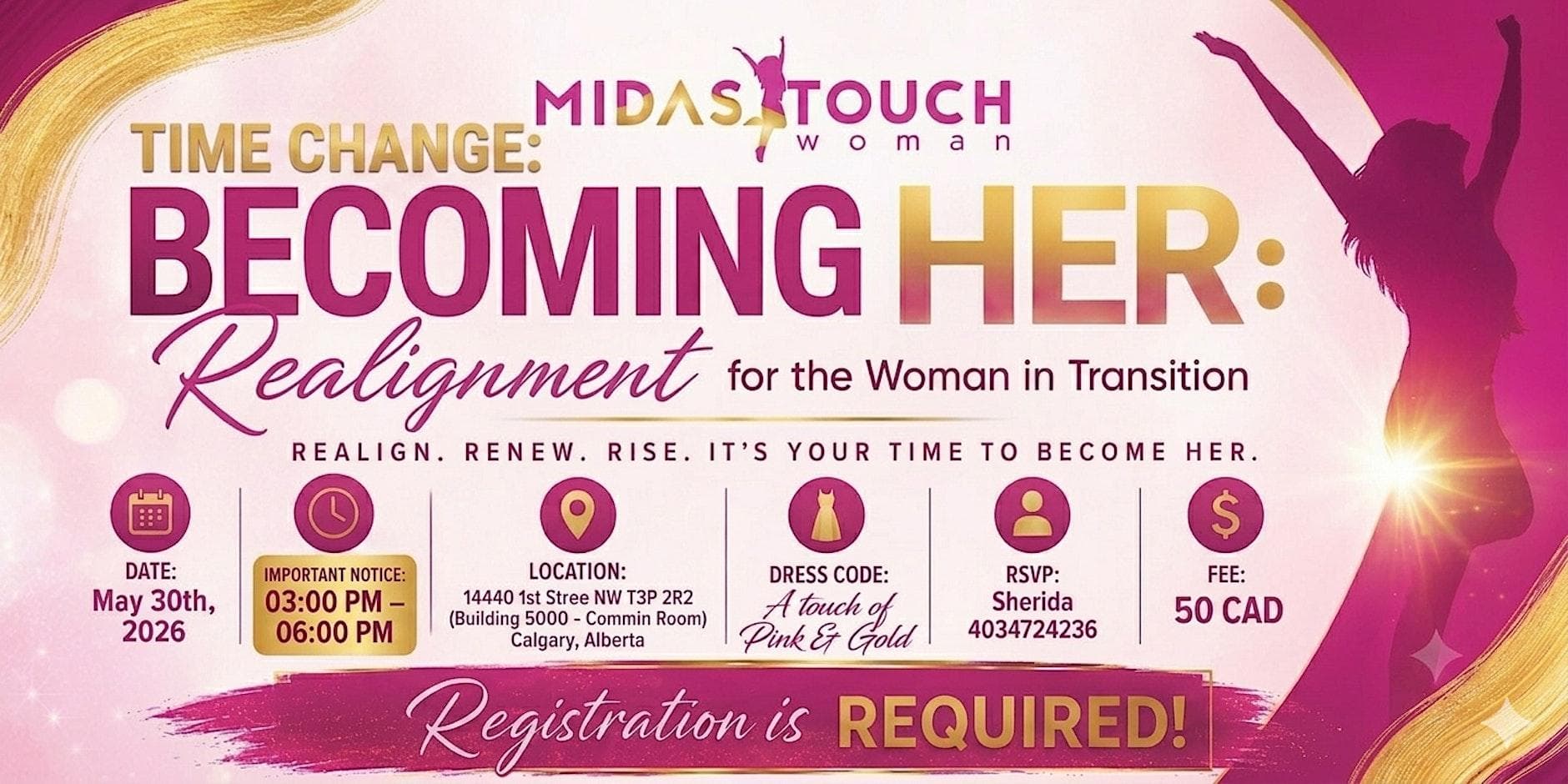 Becoming Her: Realignment For The Woman In Transition — Learning & Workshops in Calgary