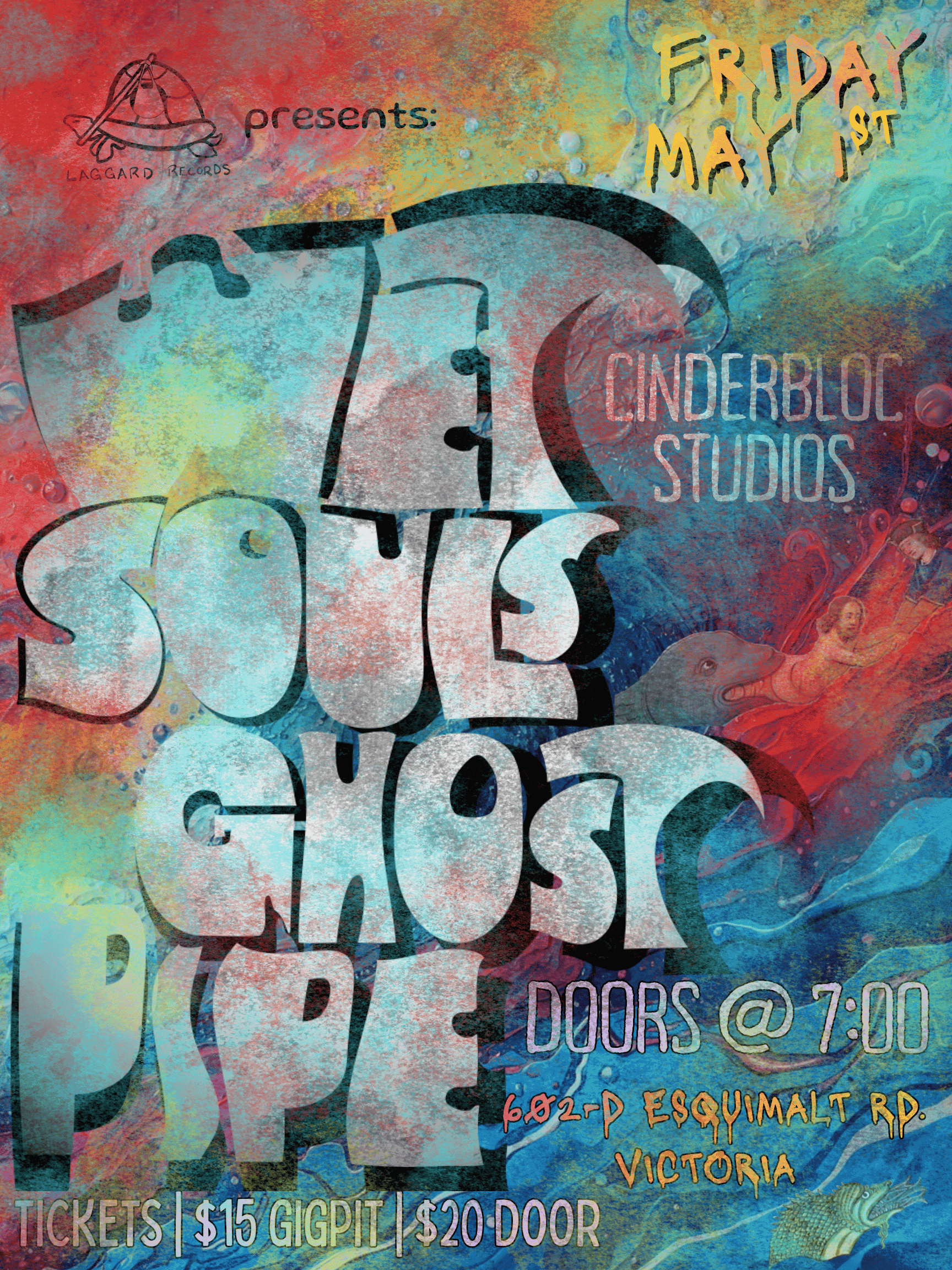 WET SOULS & GHOST PIPE @ CINDERBLOC at Cinderbloc Studios - 602-D Esquimalt Rd, Victoria, BC