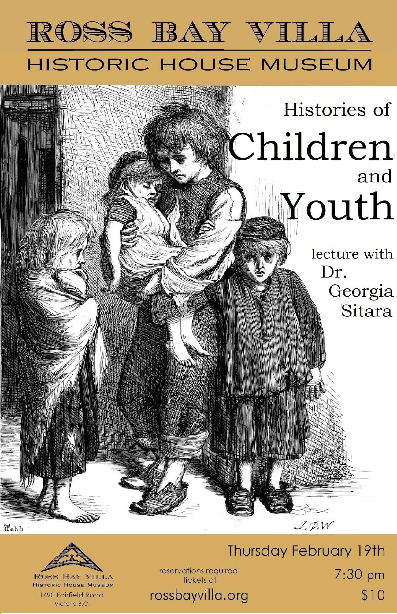 Histories of Children and Youth: lecture with Dr. Georgia Sitara at Ross Bay Villa Historic House Museum