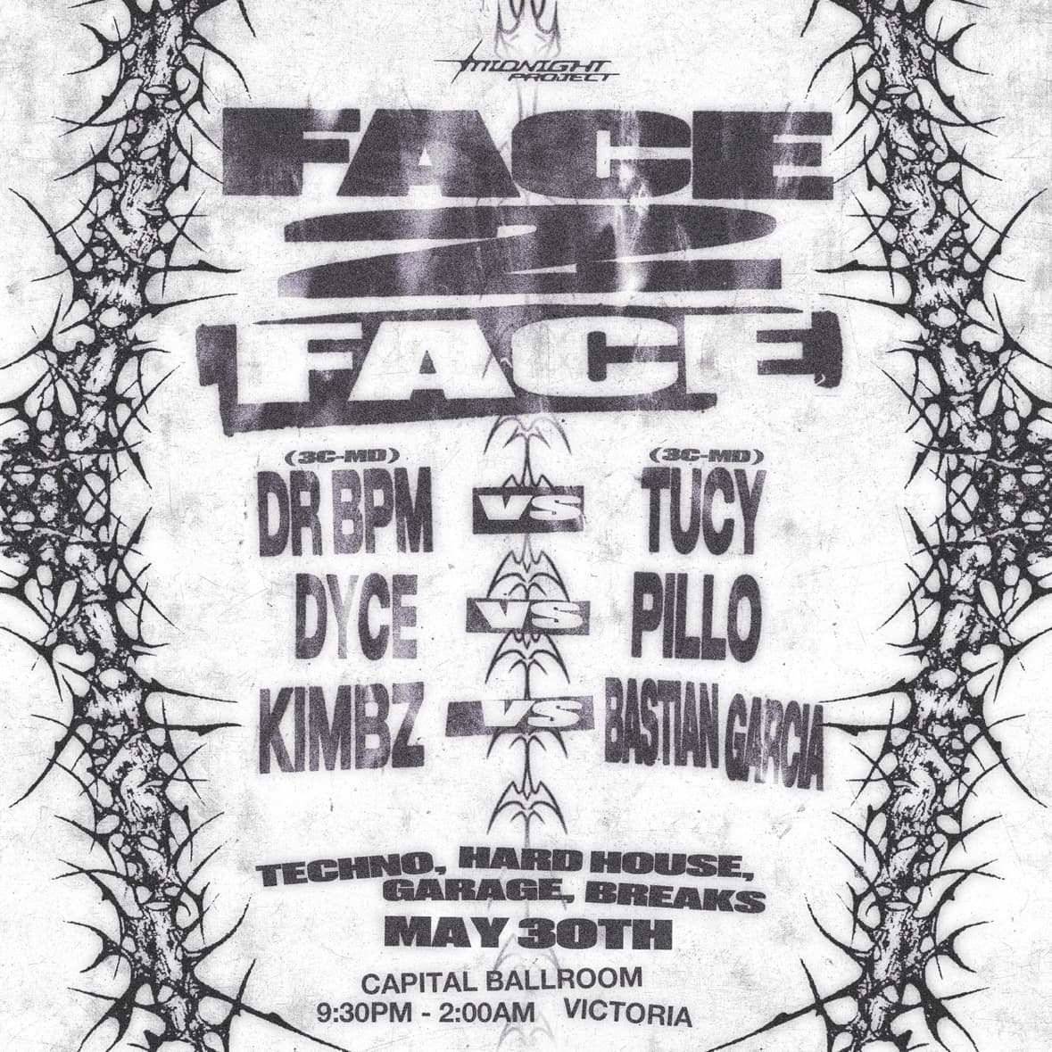 FACE 2 FACE (DJ BATTLE) — Electronic in Victoria