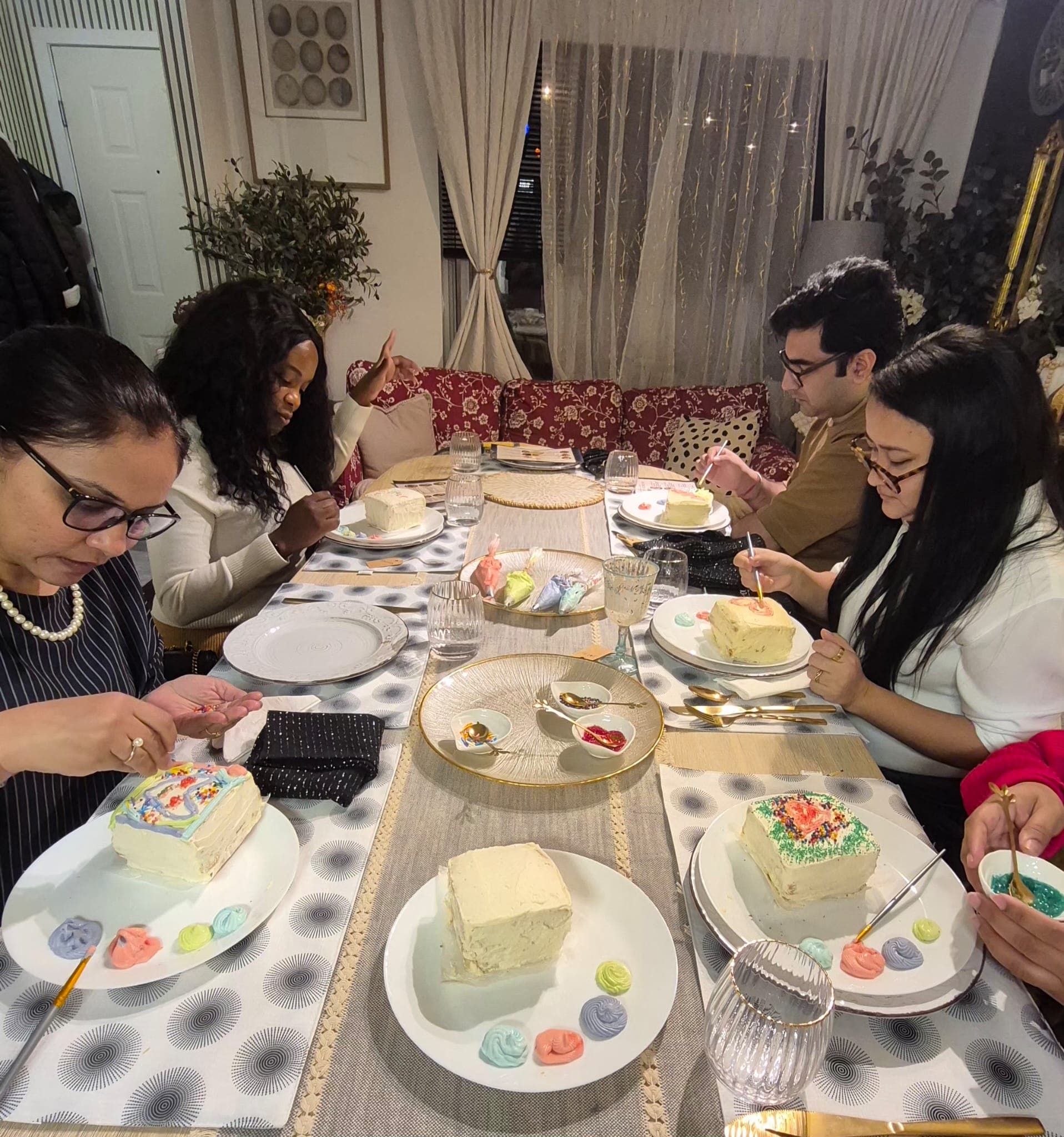 Cake painting and 4 course dinner at The Artisans supper Club at 7488 southwynde Avenue