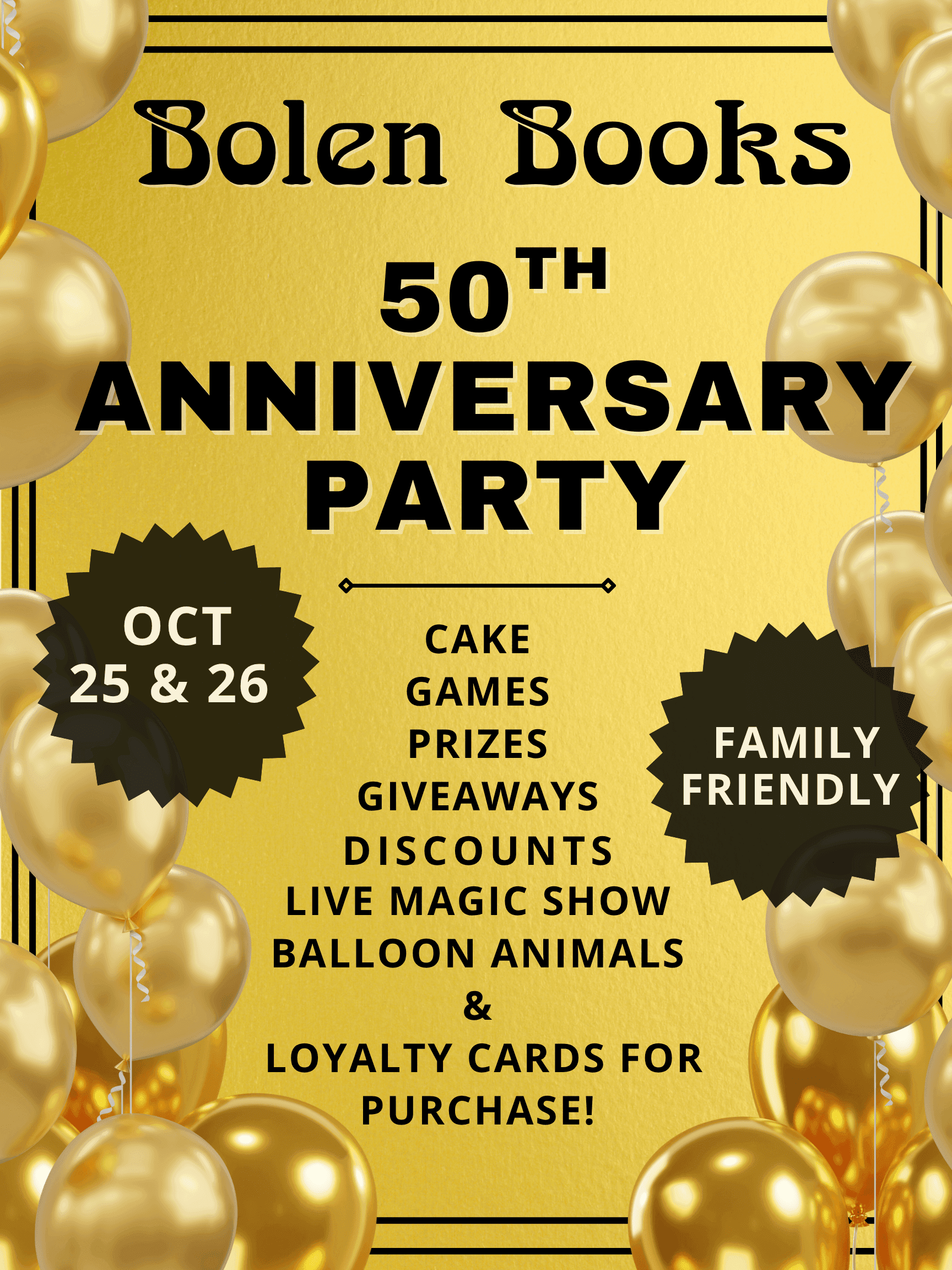 Bolen Books 50th Anniversary at Bolen Books